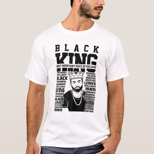 Camiseta Black King The Most Powerful Piece In The Game Men (Frente)