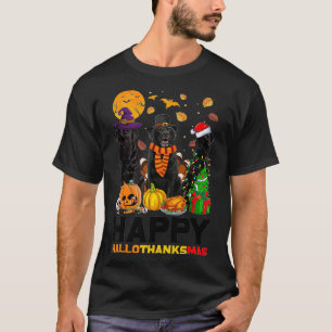 Camiseta Black Lab Halloween Dia de Ação de Graças Halloth