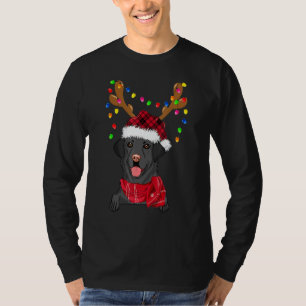 Camiseta Black Lab Labrador Árvore de Natal Light Pajama Do