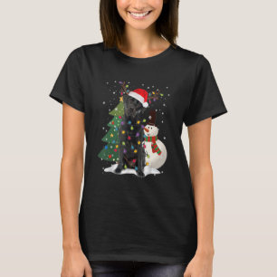 Camiseta Black Lab Labrador Árvore de Natal Light Pajama Do