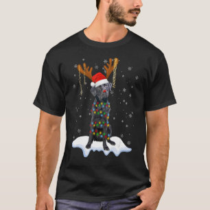 Camiseta Black Lab Labrador Árvore de Natal Light Pajama Do