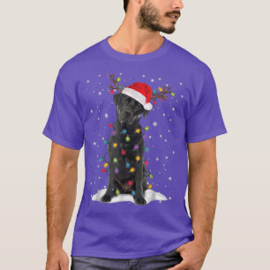 Camiseta Black Lab Labrador Árvore de Natal Light Pajama Do