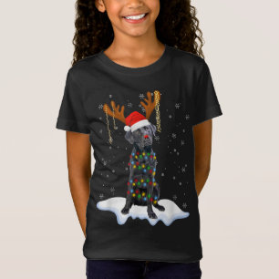 Camiseta Black Lab Labrador Árvore de Natal Light Pajama Do
