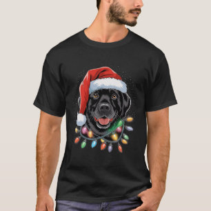 Camiseta Black Lab Labrador Árvore de Natal Light Pajama Do