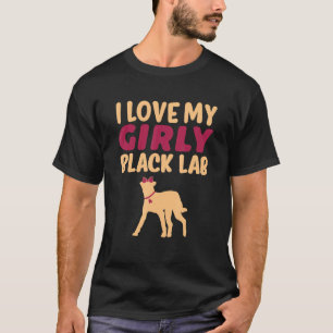 Camiseta Black Lab Labrador Engraçada Menina Cachorro Cacho