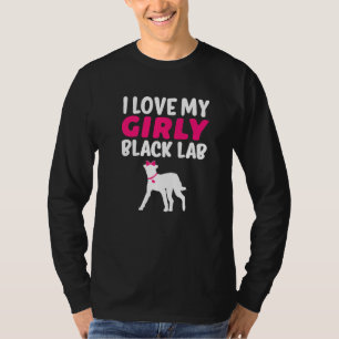 Camiseta Black Lab Labrador Girl Dog Spe Reveal Cut