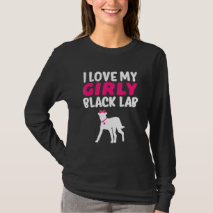 Camiseta Black Lab Labrador Girl Dog Spe Reveal Cut