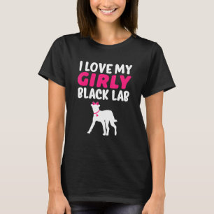 Camiseta Black Lab Labrador Girl Dog Spe Reveal Cut