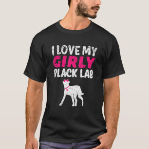 Camiseta Black Lab Labrador Girl Dog Spe Revejar Cu