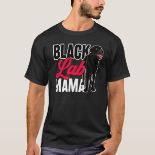 Camiseta Black Lab Mama Animal Pet Mamãe Dog Proprietário d