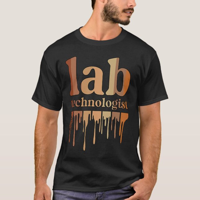Camiseta Black Lab Technologist African American Laboratory (Frente)