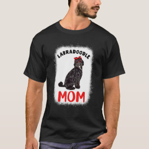 Camiseta Black Labradoodle Mamãe Cachorona Bleache