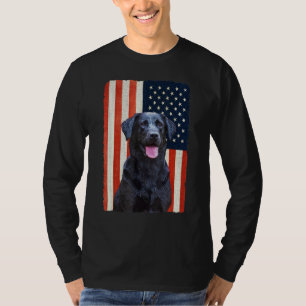 Camiseta Black Labrador 4 de julho Patriotic Black Lab