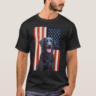 Camiseta Black Labrador 4 de julho Patriotic Black Lab