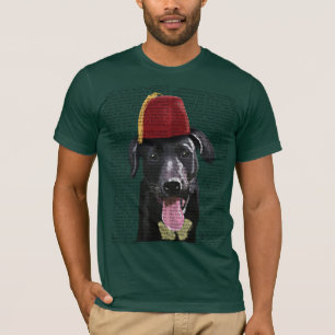 Camiseta Black Labrador Com Fez