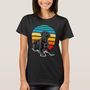 Camiseta Black Labrador Dog Sunset Vintage Estilo Retroativ