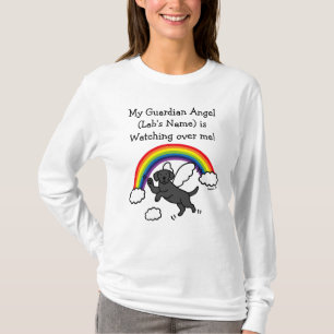 Camiseta Black Labrador Guardian Angel (Ponte do Arco-íris)