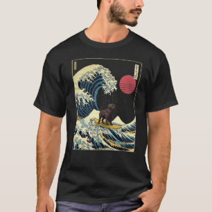 Camiseta Black Labrador Japonês Kanagawa Ontem Surf Encanta