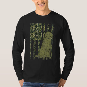 Camiseta Black Labrador Owner Dog Camouflage Usa Flag Bla
