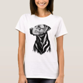 Camiseta Black Labrador Retriever Dog Mom Sketch