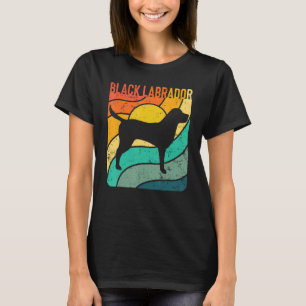 Camiseta Black Labrador Vintage Sunset Mãe Pai