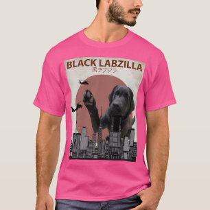 Camiseta Black Labzilla - Labrador Gigante - Cachorro do La