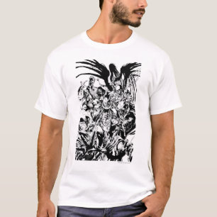 Camiseta Black Lanterna Corps - Preto e Branco