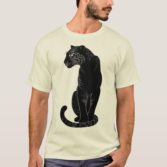 Camiseta Black Leopard  (Frente)