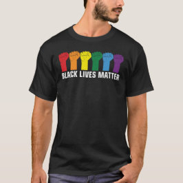 Camiseta BLACK LIVES MATTER - BLM Rainbow