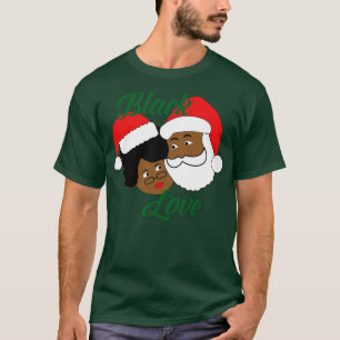 Camiseta Black Love Black Papais noeis Mrs Claus