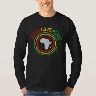 Camiseta Black Love Peace History Month Culture Confidence 