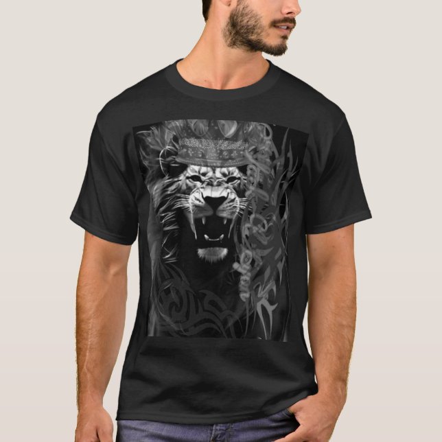 Camiseta Black Lyon design 889 m (Frente)