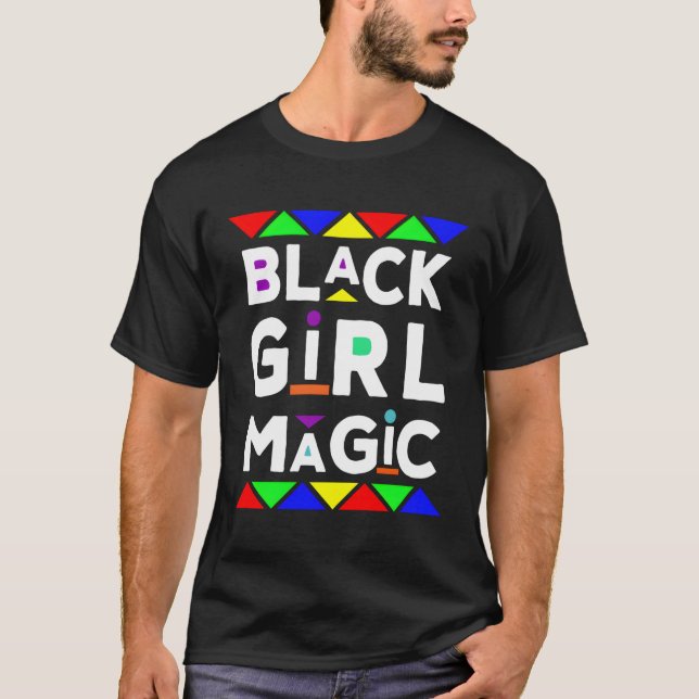 Camiseta Black Magic Orgulhento Afro-Americano (Frente)