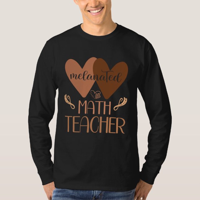 Camiseta Black Math Teacher College Black History Women Afr (Frente)