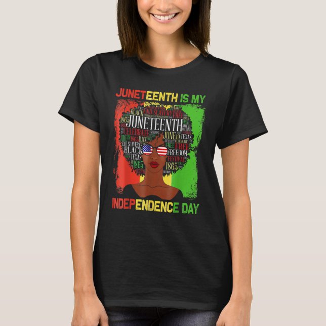 Camiseta Black Melanin Queen Afro Women Gifts Black History (Frente)