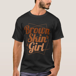 Camiseta Black Melanin Queen Magic Brown Skin Girl Junteen