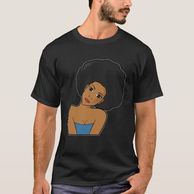 Camiseta Black Melanin Queen Woman Empowerment Power Girl E (Frente)