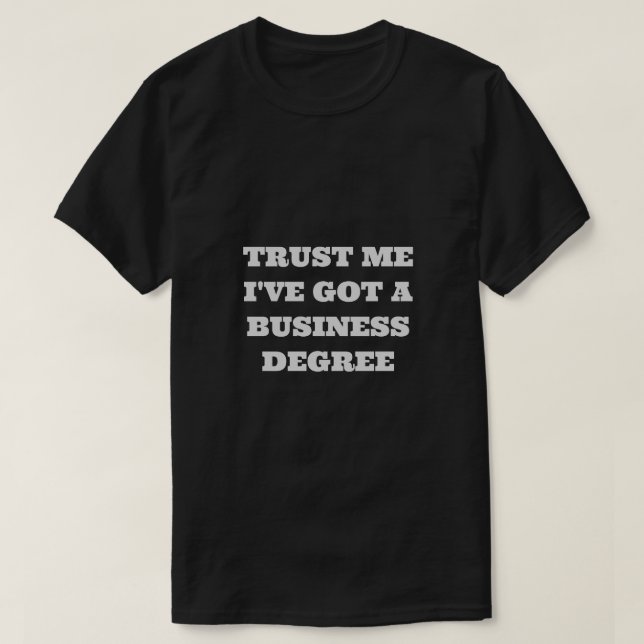 Camiseta Black Men's Trust Me T-Shirt (Frente do Design)