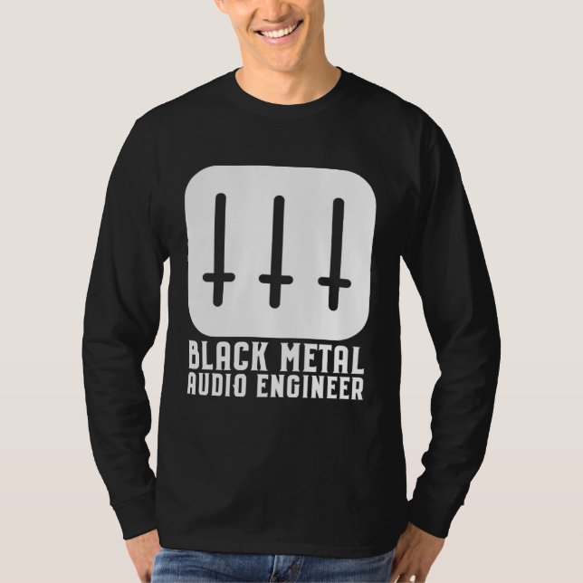 Camiseta Black Metal Audio Engineer (Frente)