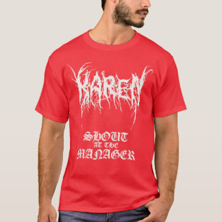 Camiseta Black Metal KAREN Grita no gerente