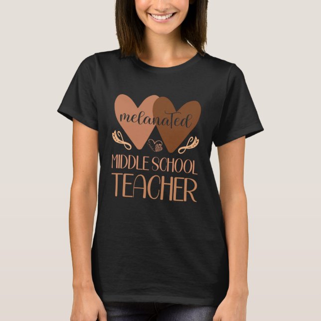 Camiseta Black Middle School Teacher Black History Women Af (Frente)