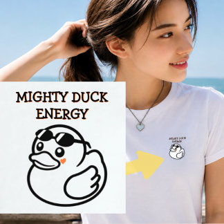 Camiseta Black Minimalist Funny Boss Duck Custom Front
