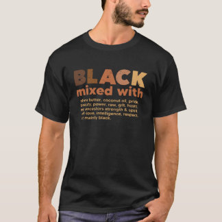 Camiseta Black Mixed With African Pessoas Black History Mon