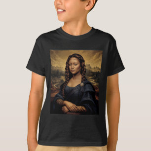 Camiseta Black Mona Lisa Black History African Queen
