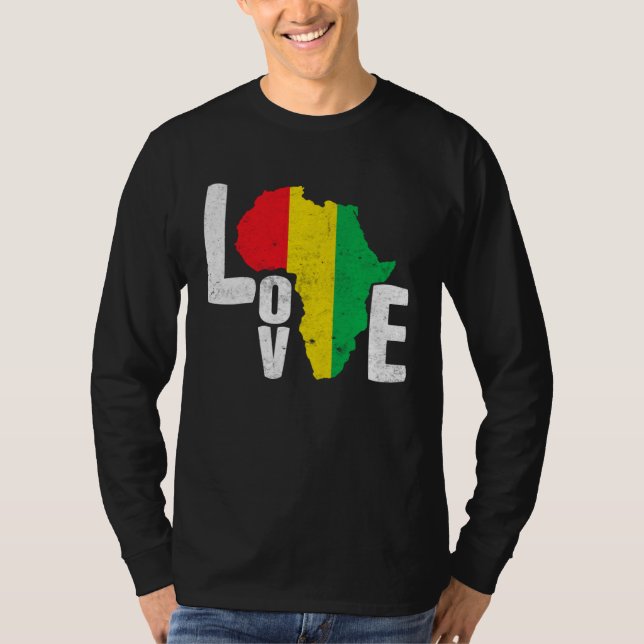 Camiseta Black Month History Love Africa (Frente)