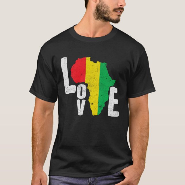 Camiseta Black Month History Love Africa (Frente)