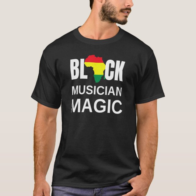 Camiseta Black Musical Black History Month Africa Ba (Frente)
