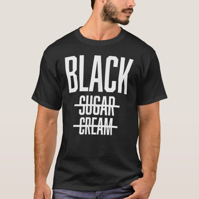 Camiseta Black No Cream No Sugar Black History Month Africa (Frente)