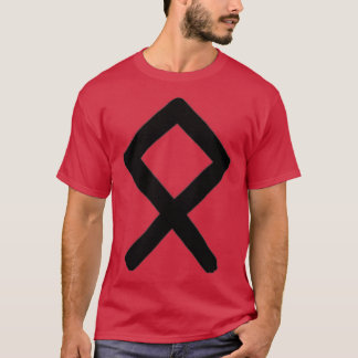 Camiseta Black Odal Rune Paintbrush
