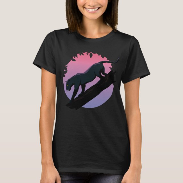 Camiseta Black Panther Jungle Animal Women (Frente)